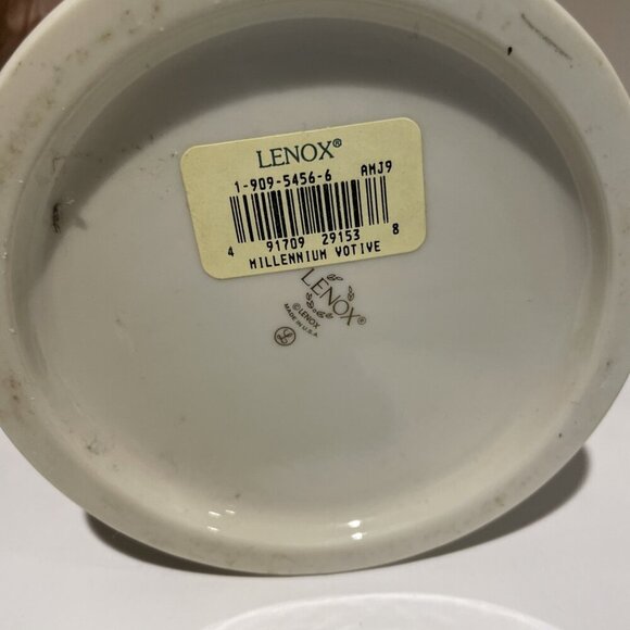 Lenox Millennium Collection Votive Candleholder Cobalt Blue Glass Globe 8" USA - Picture 10 of 13